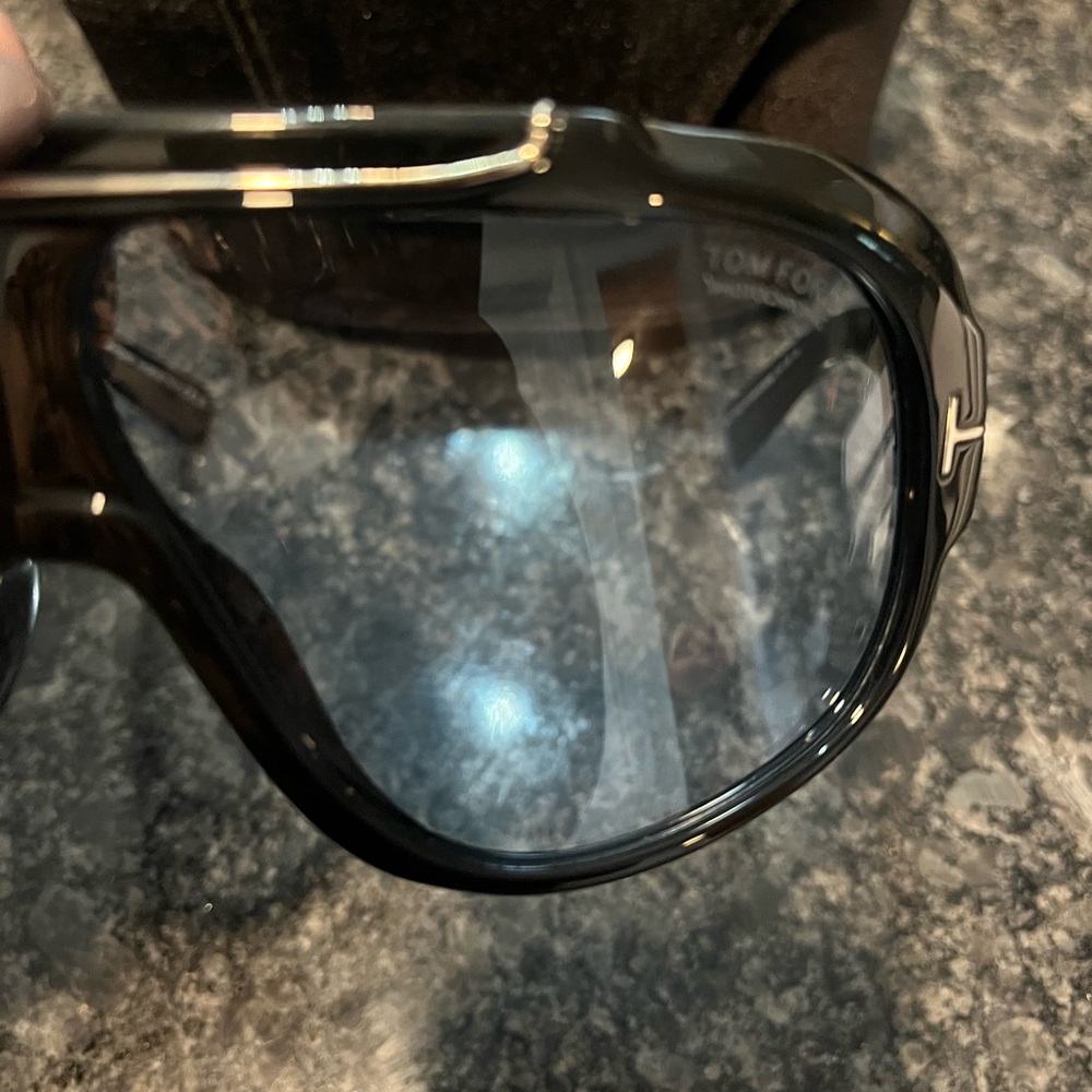 Tom Ford Black and Blue Shield Sunglasses - Picture 7 of 7